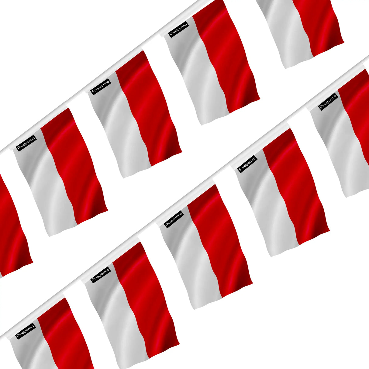 Guirlande drapeau monaco polyester à suspendre événement