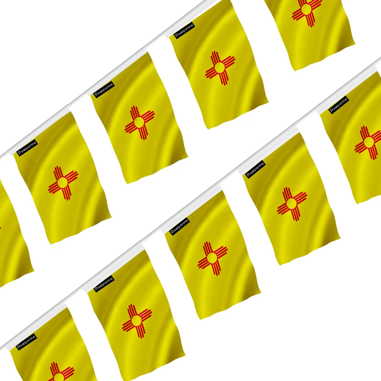Guirlande drapeau nouveau-mexique polyester résistant