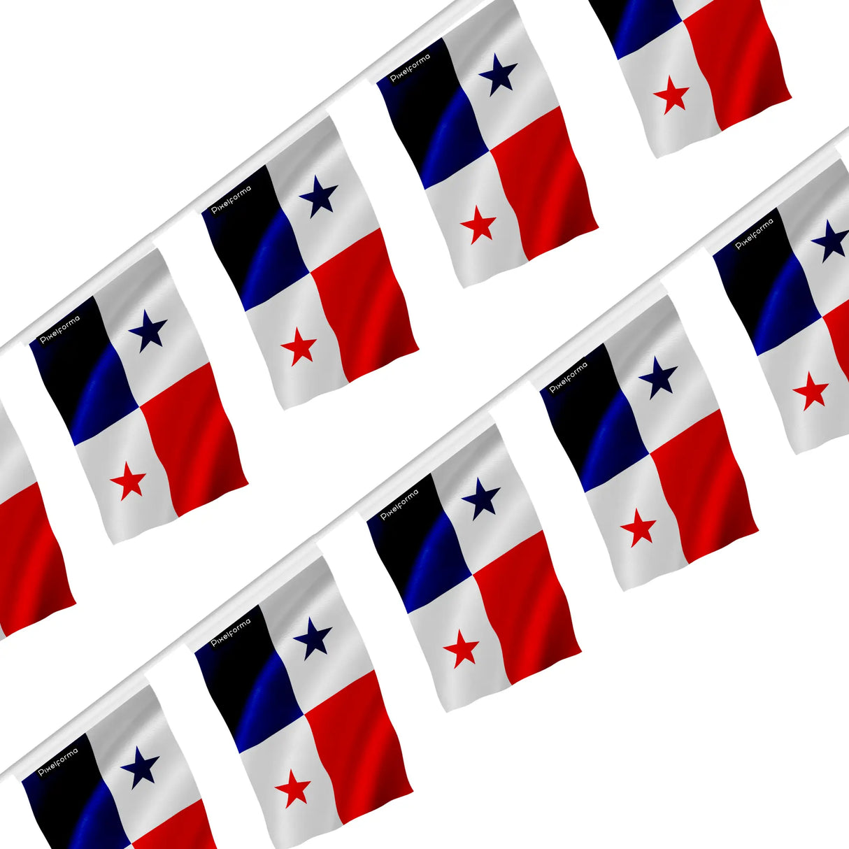 Guirlande drapeau panama en polyester à accrocher