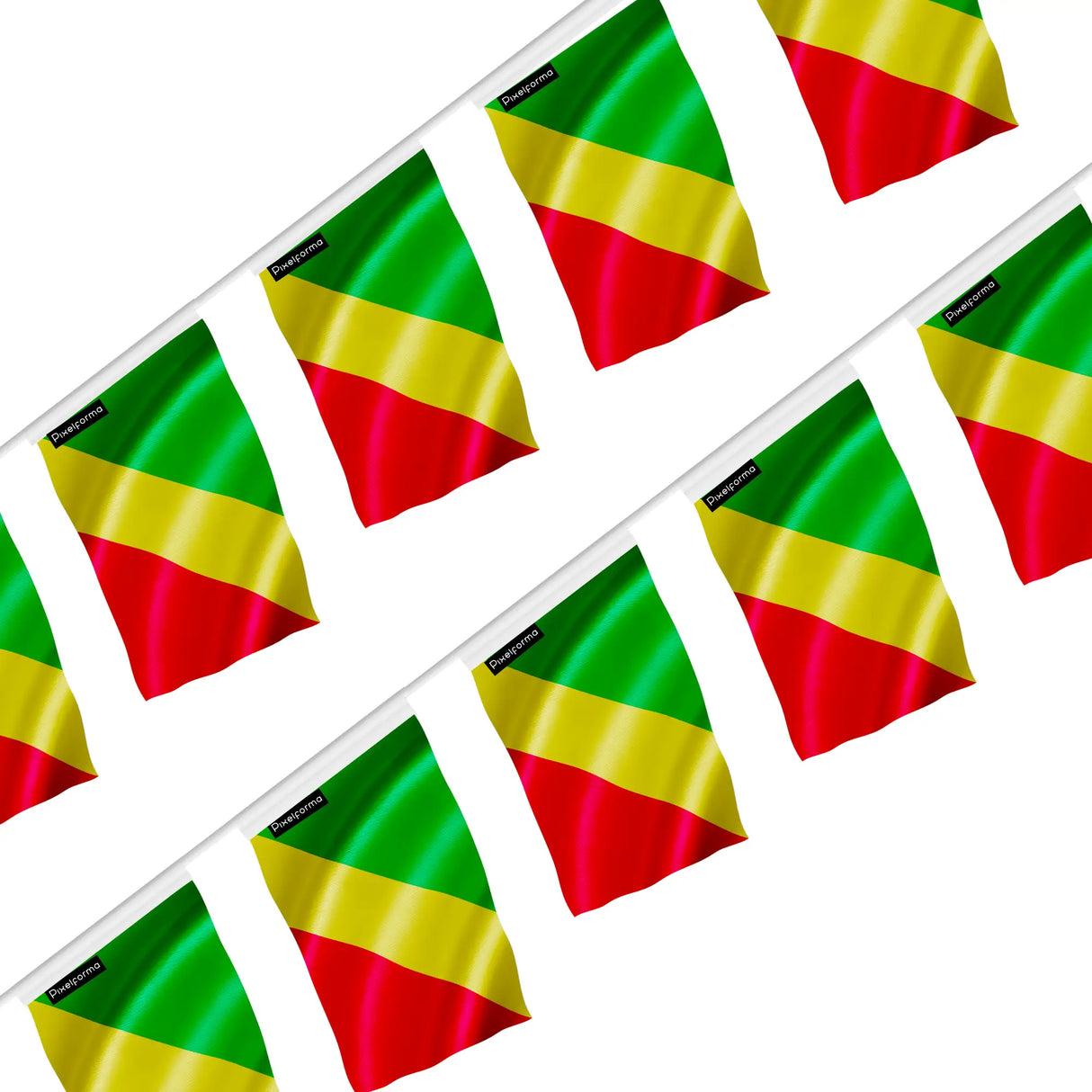 Guirlande drapeau république du congo polyester à suspendre