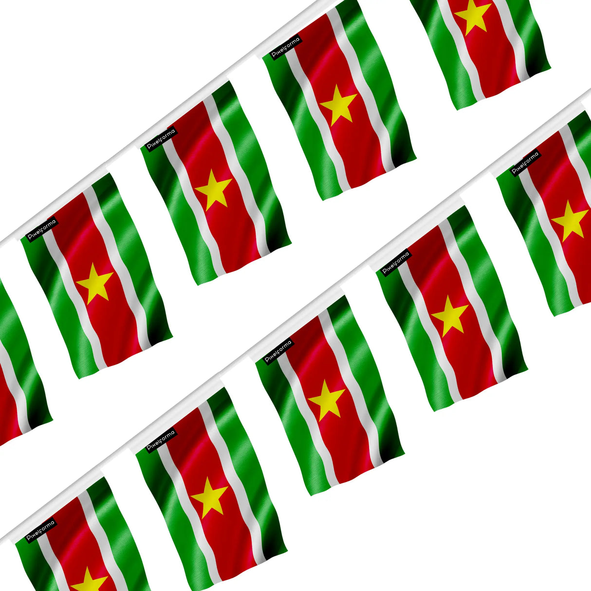 Guirlande drapeau suriname polyester à accrocher événement