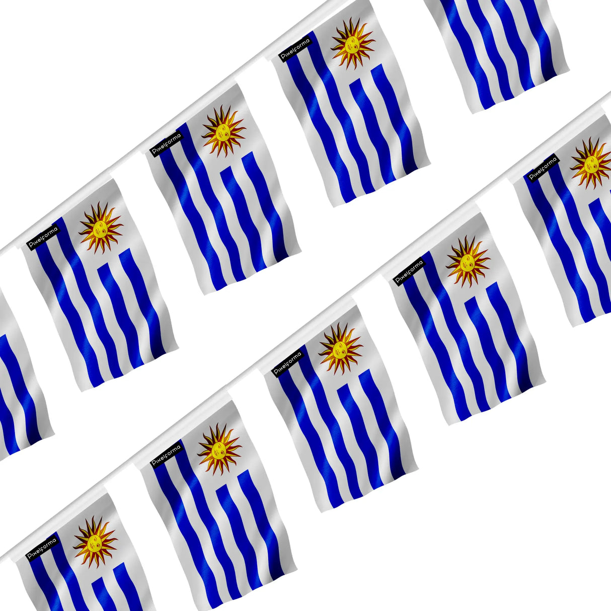 Guirlande drapeau uruguay en polyester à accrocher
