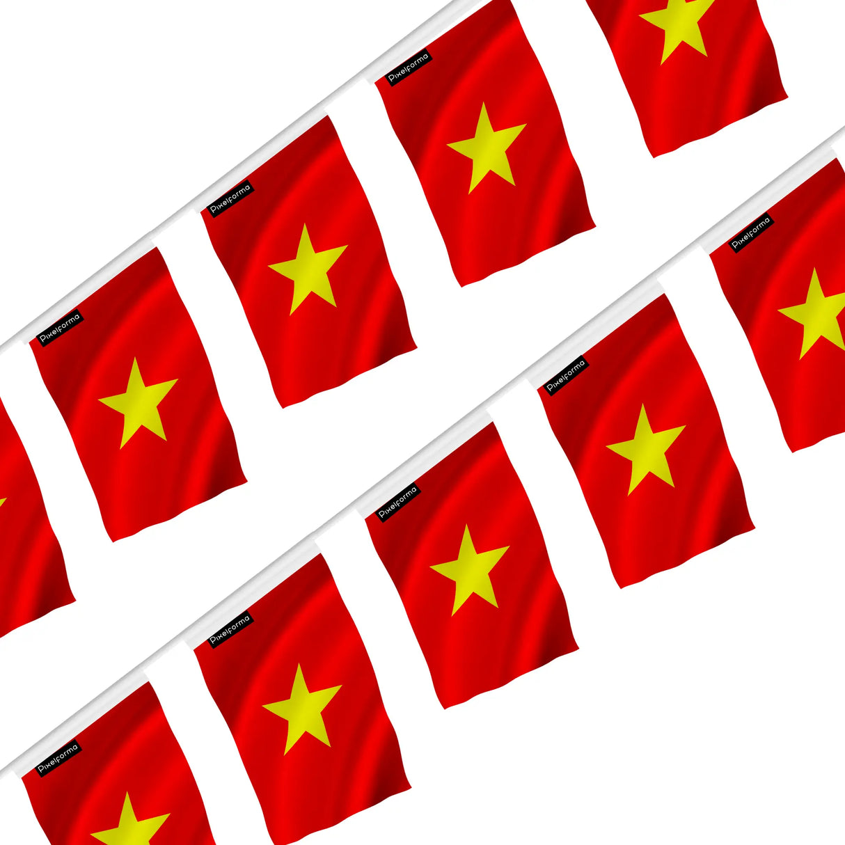 Guirlande drapeau viêt nam polyester à accrocher