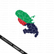 Icône drapeau martinique svg fond transparent qualité premium
