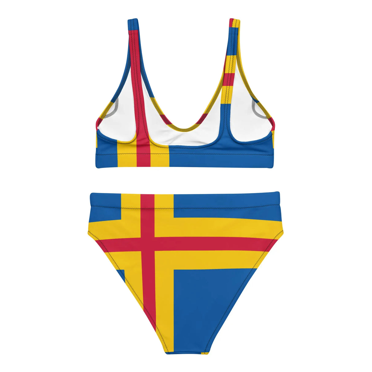 Maillot de bain drapeau åland en polyester recyclé femme