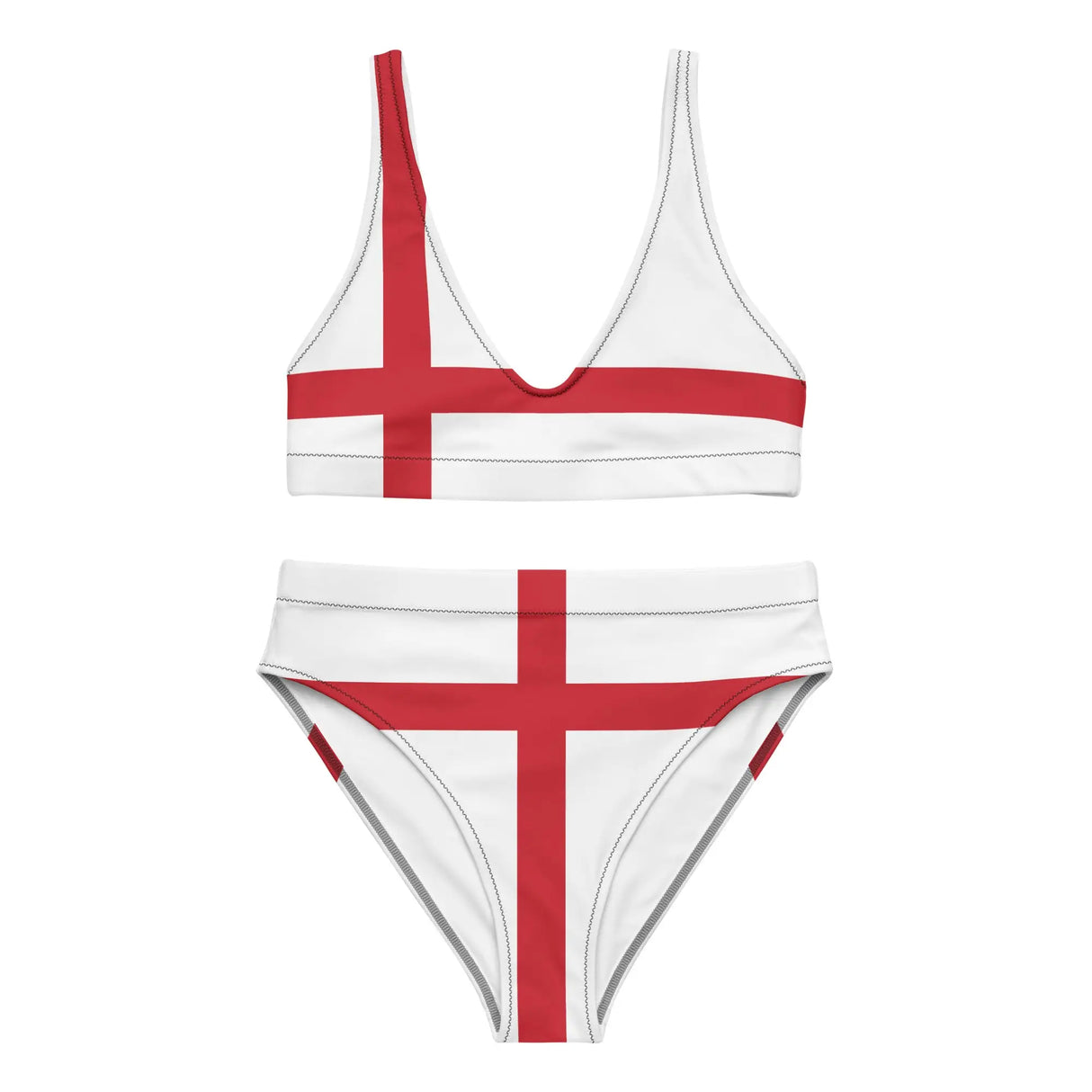 Maillot de bain drapeau angleterre polyester recyclé femme