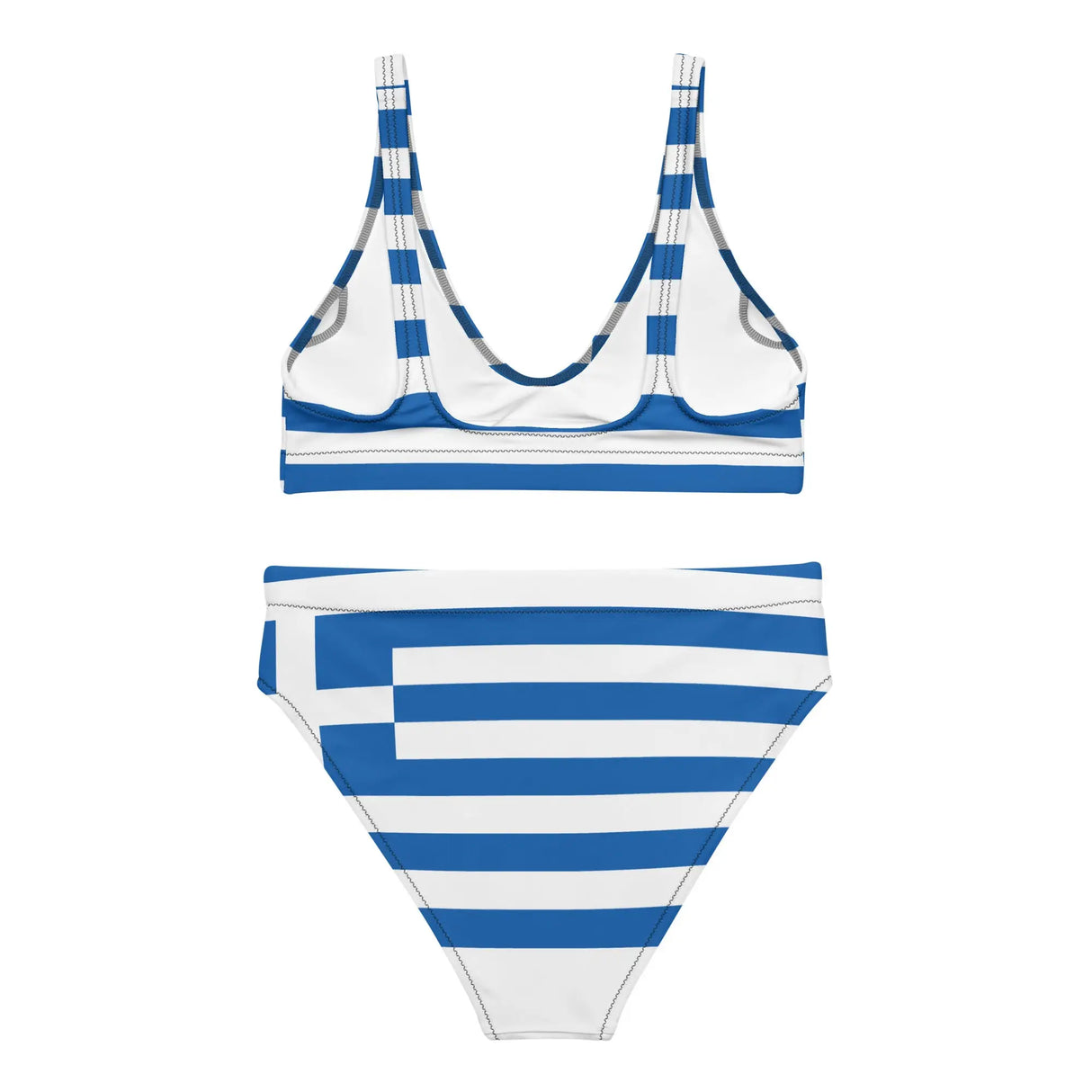 Maillot de bain drapeau grèce polyester recyclé uv femme