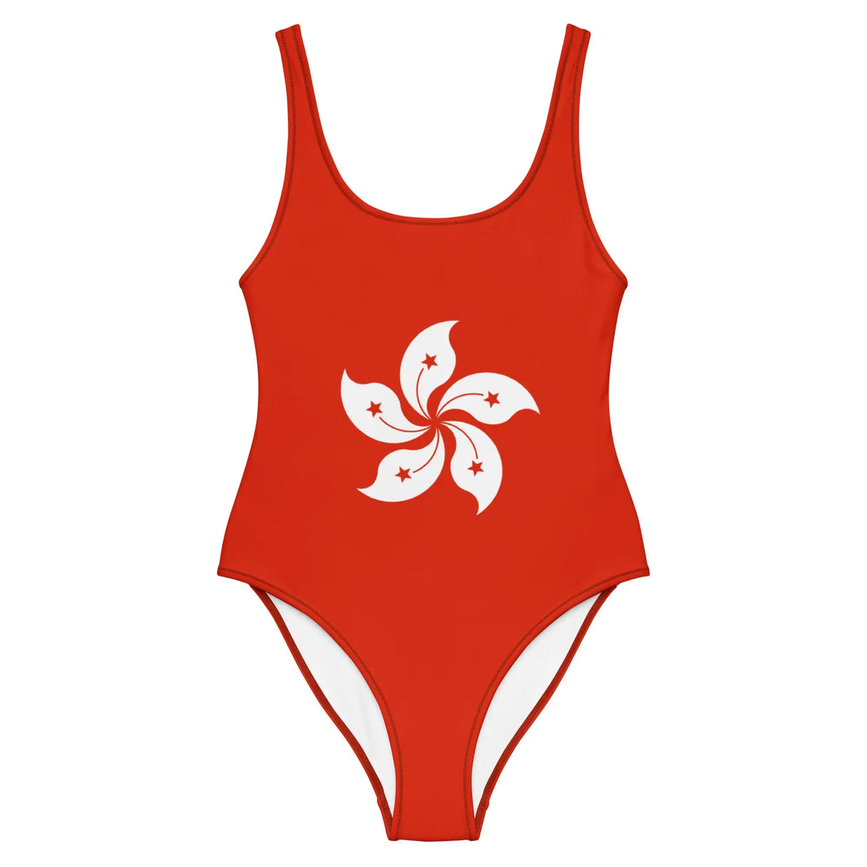 Maillot de bain drapeau hong kong coupe brésilienne femme