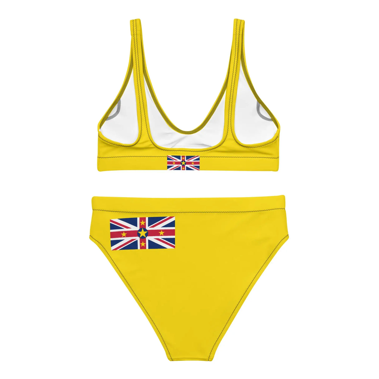 Maillot de bain drapeau niue en polyester recyclé femme