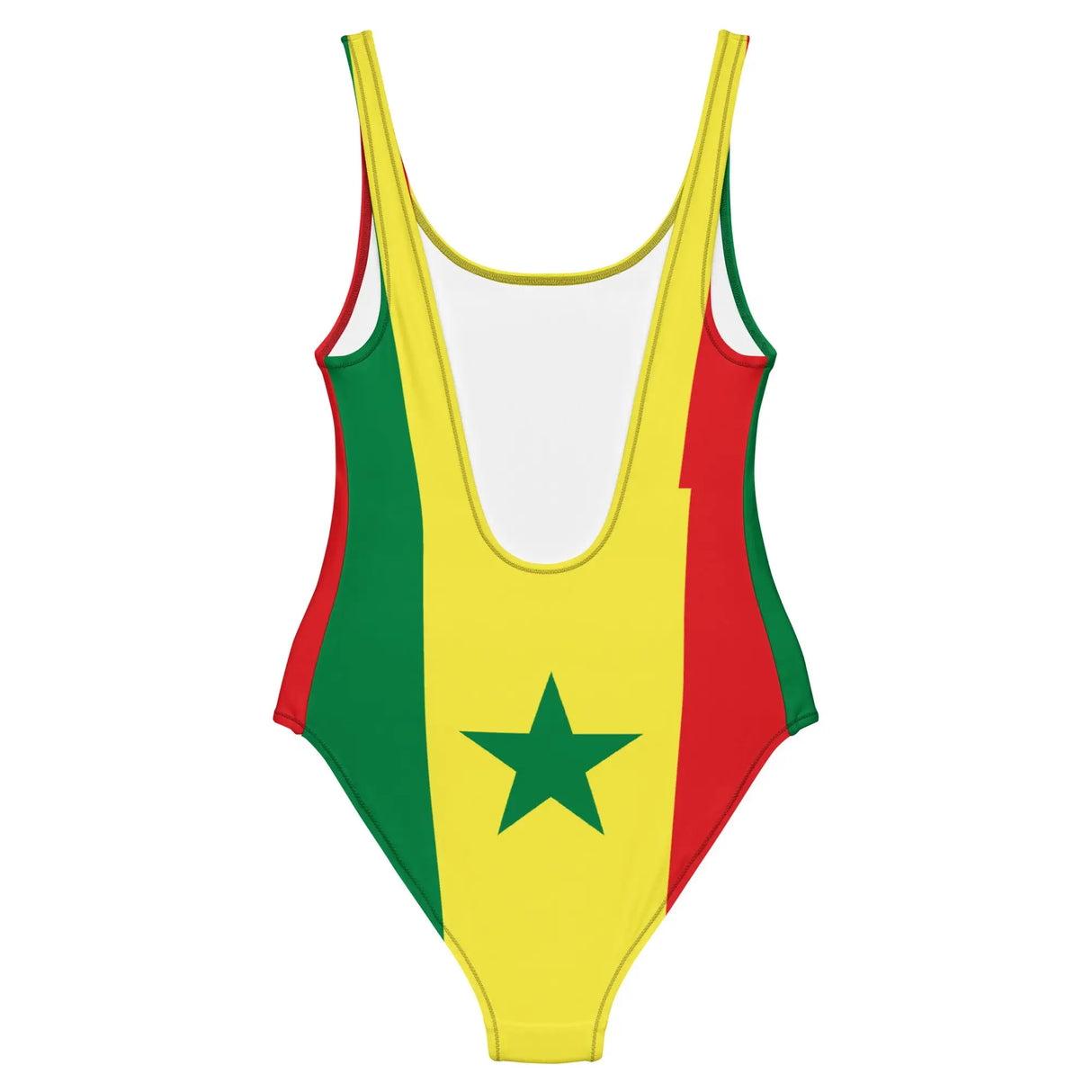 Maillot de bain drapeau sénégal coupe brésilienne femme