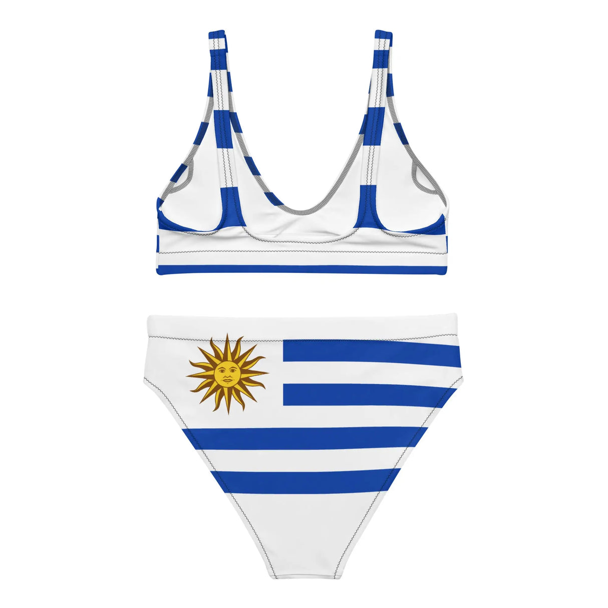Maillot de bain drapeau uruguay polyester recyclé femme