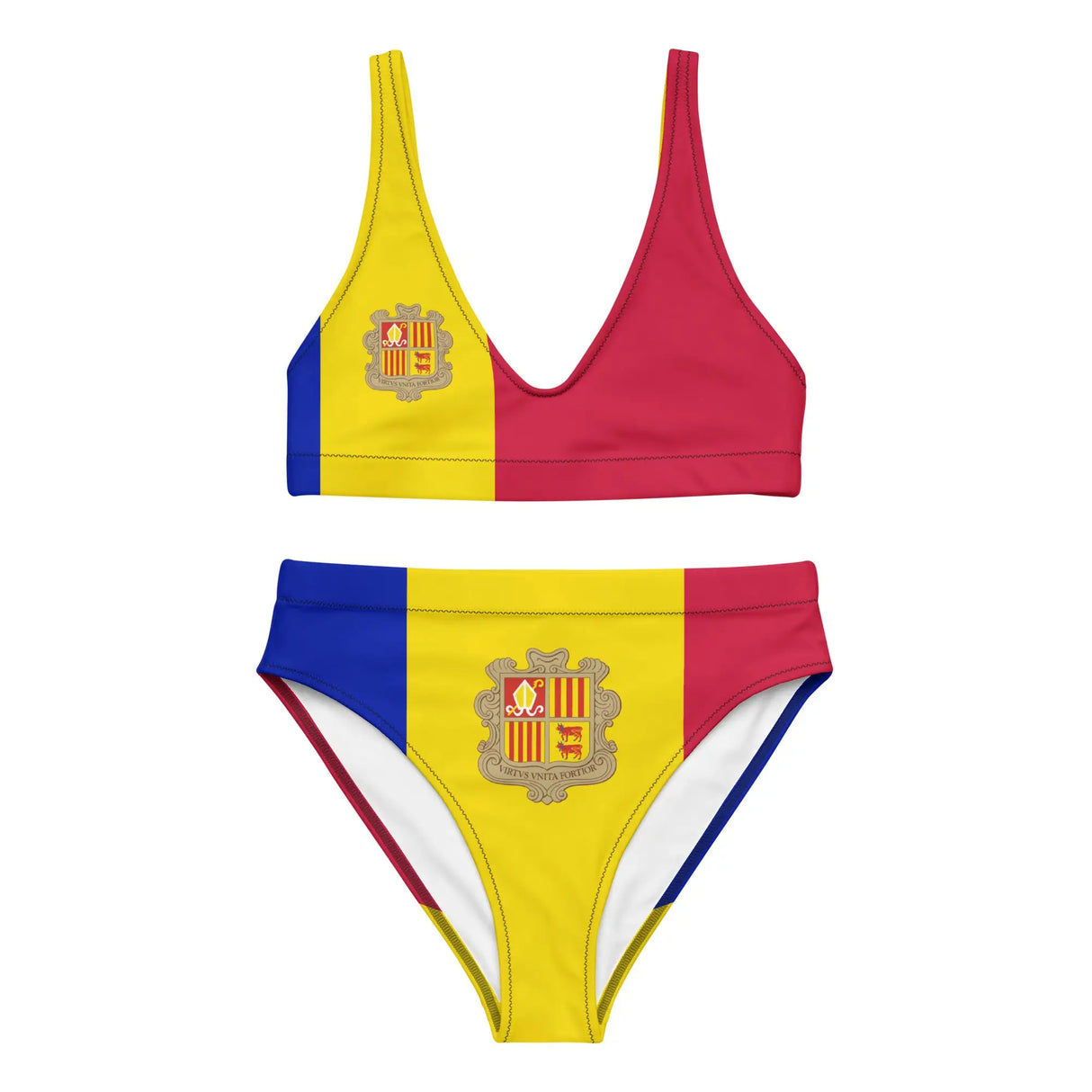 Maillot de bain femme drapeau andorre tissu états-unis