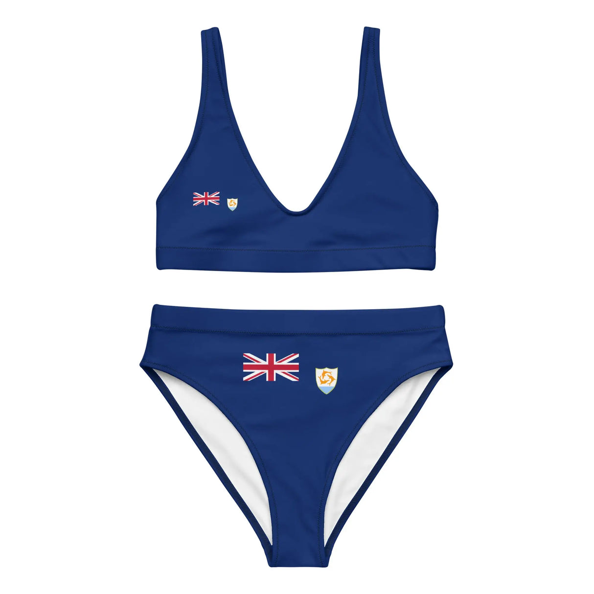 Maillot de bain femme drapeau anguilla en polyester recyclé