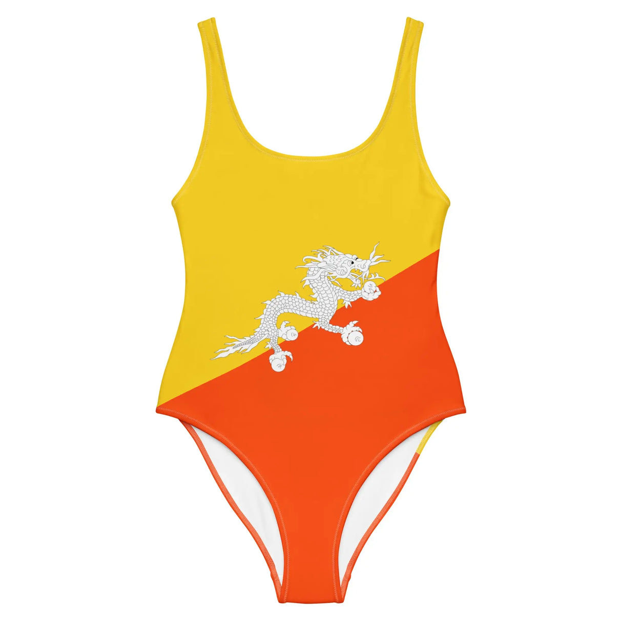 Maillot de bain femme drapeau bhoutan coupe brésilienne