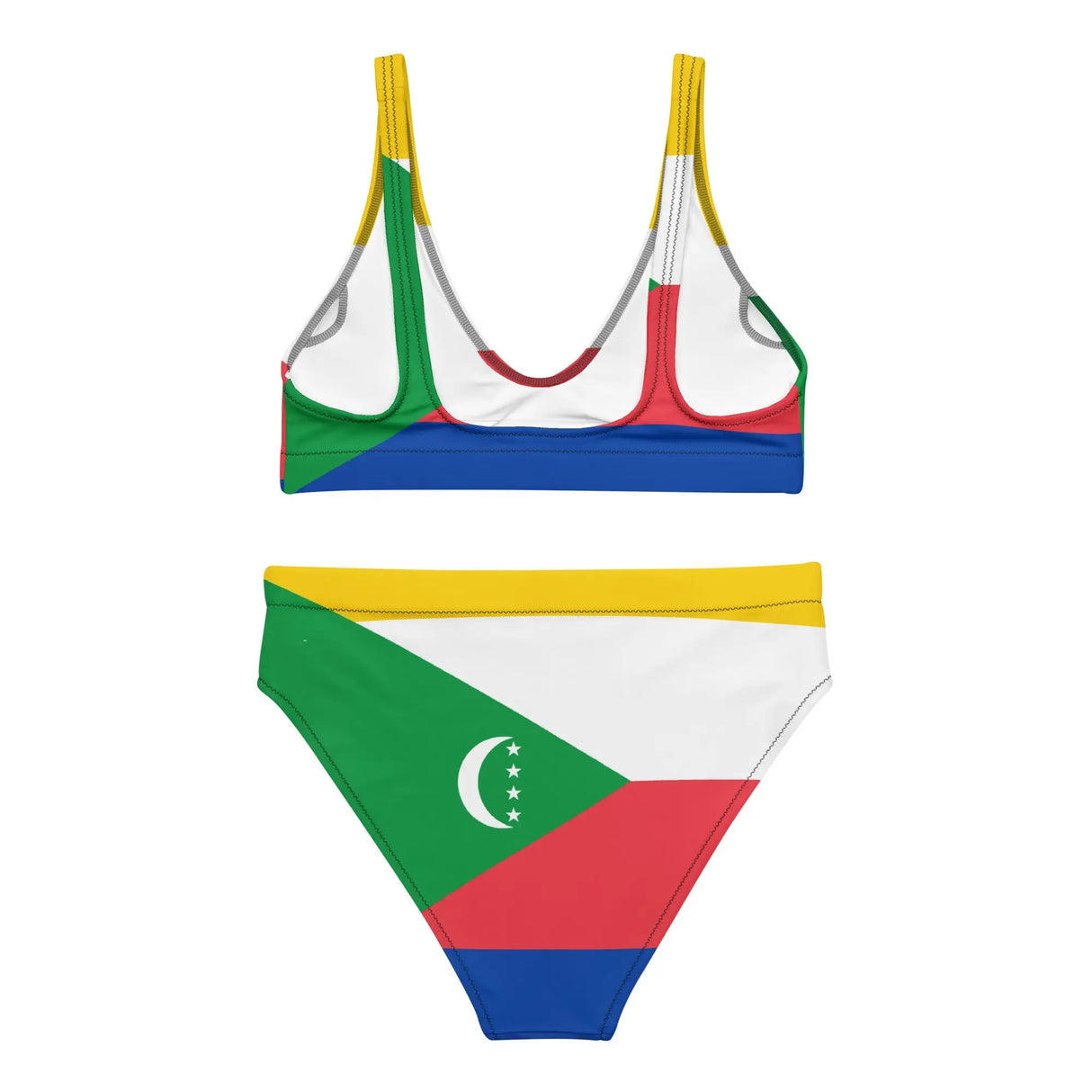 Maillot de bain femme drapeau comores polyester recyclé