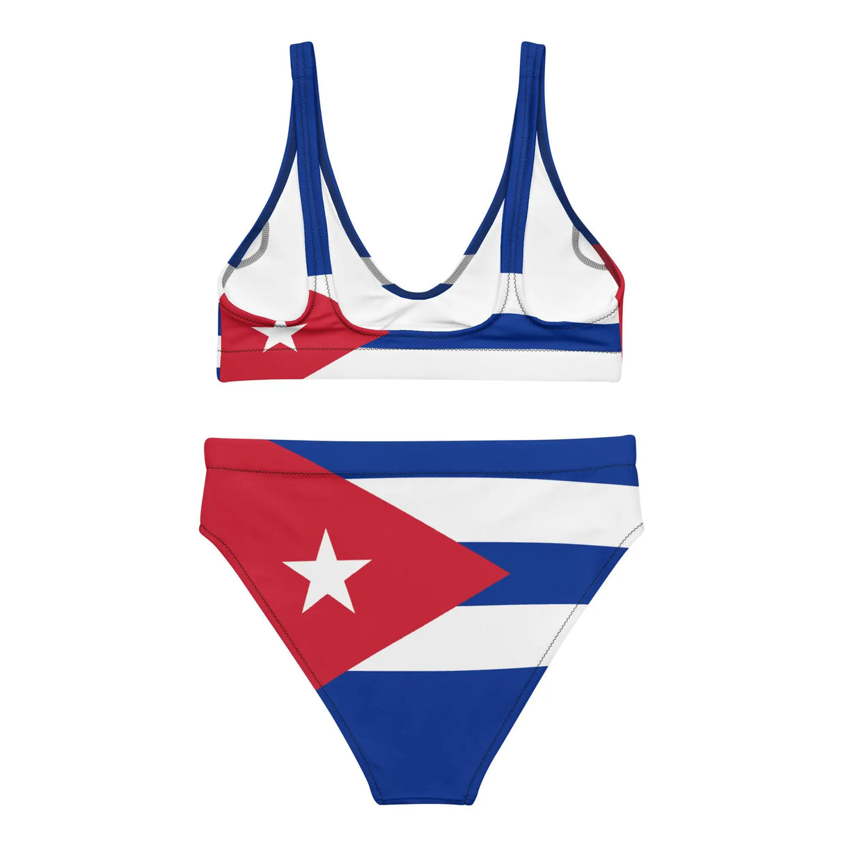 Maillot de bain femme drapeau cuba polyester recyclé uv