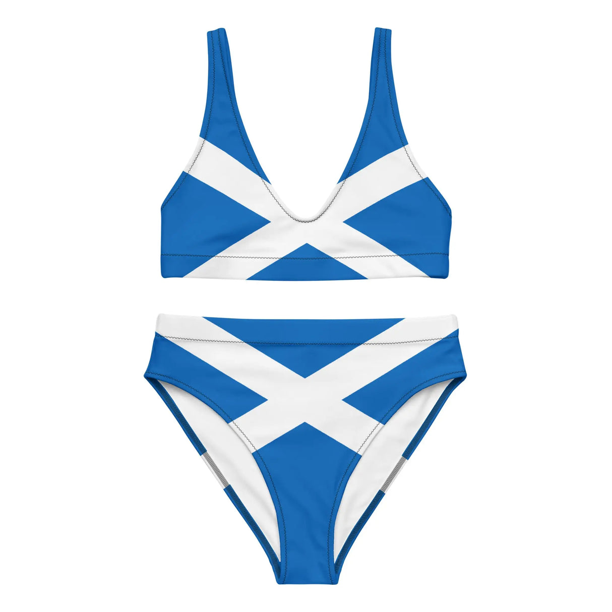 Maillot de bain femme drapeau écosse polyester recyclé