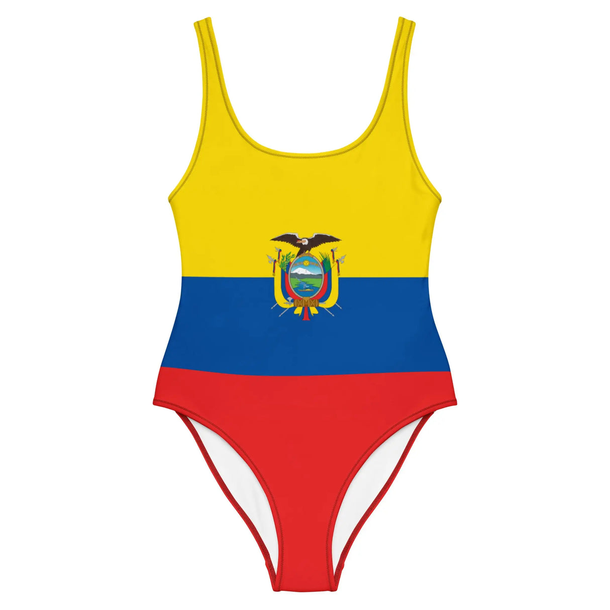 Maillot de bain femme drapeau équateur coupe brésilienne