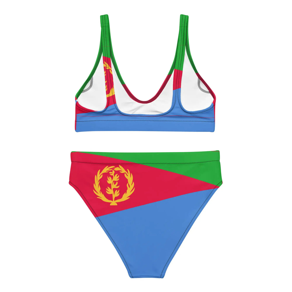 Maillot de bain femme drapeau érythrée polyester recyclé