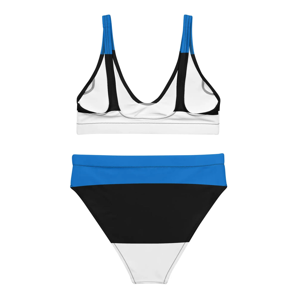 Maillot de bain femme drapeau estonie polyester recyclé