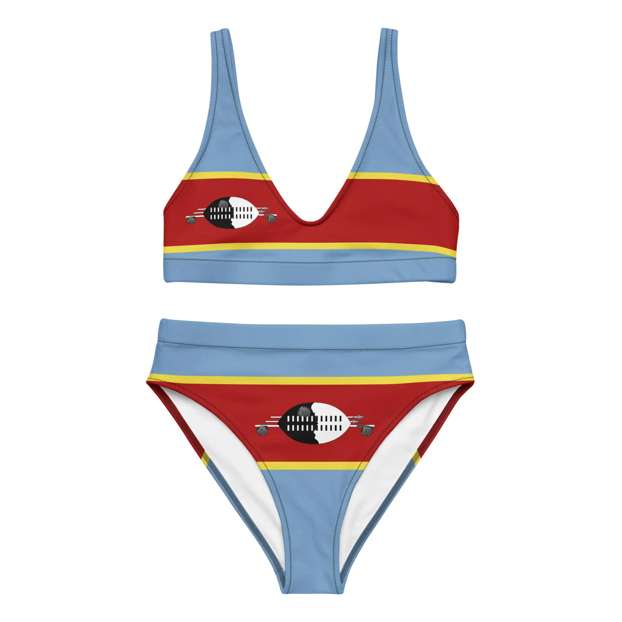 Maillot de bain femme drapeau eswatini polyester recyclé