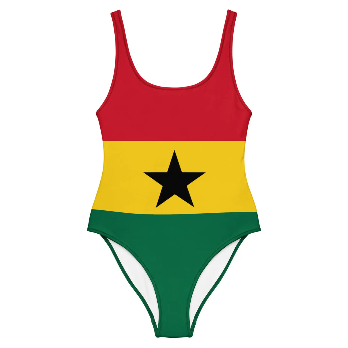 Maillot de bain femme drapeau ghana coupe brésilienne