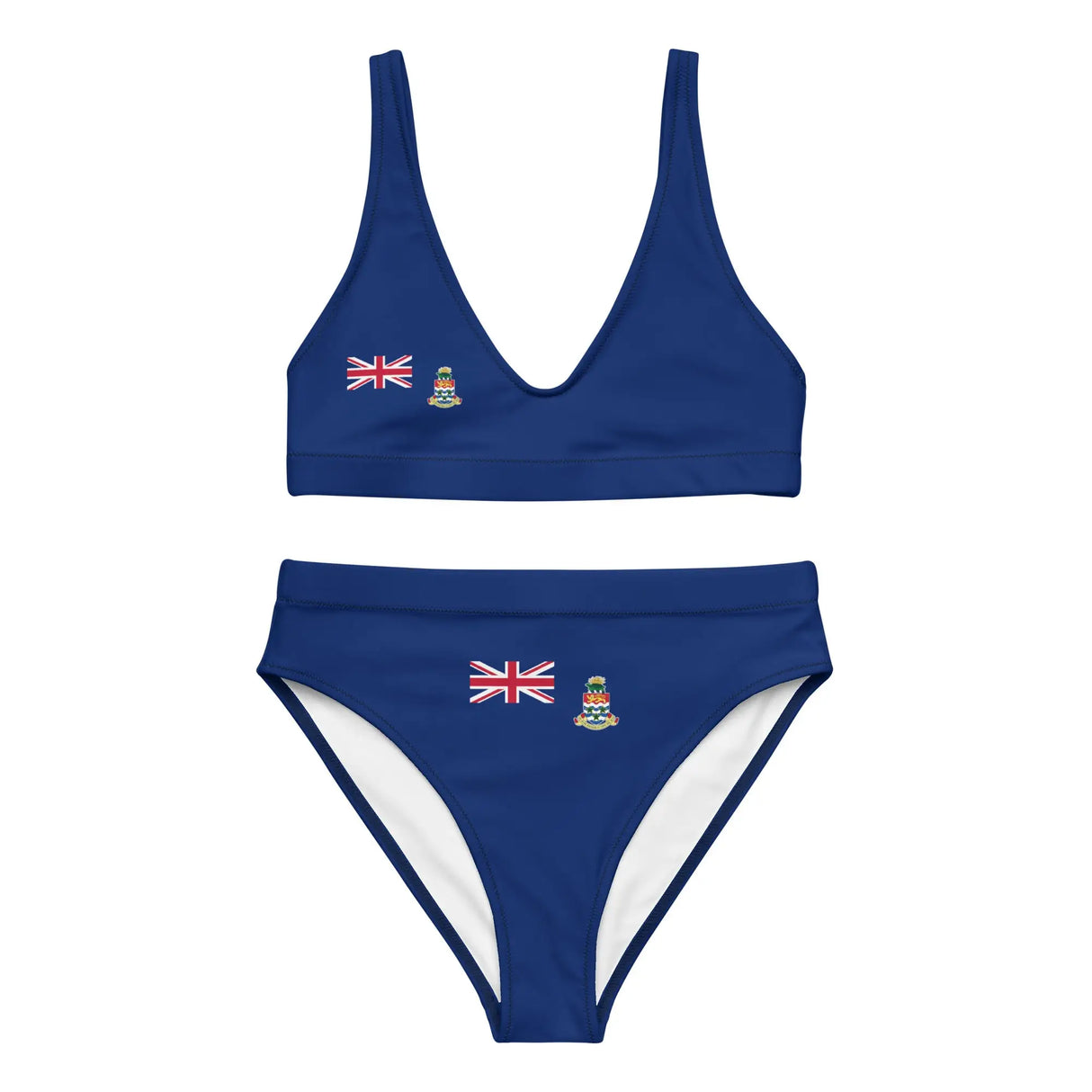 Maillot de bain femme drapeau îles caïmans polyester recyclé