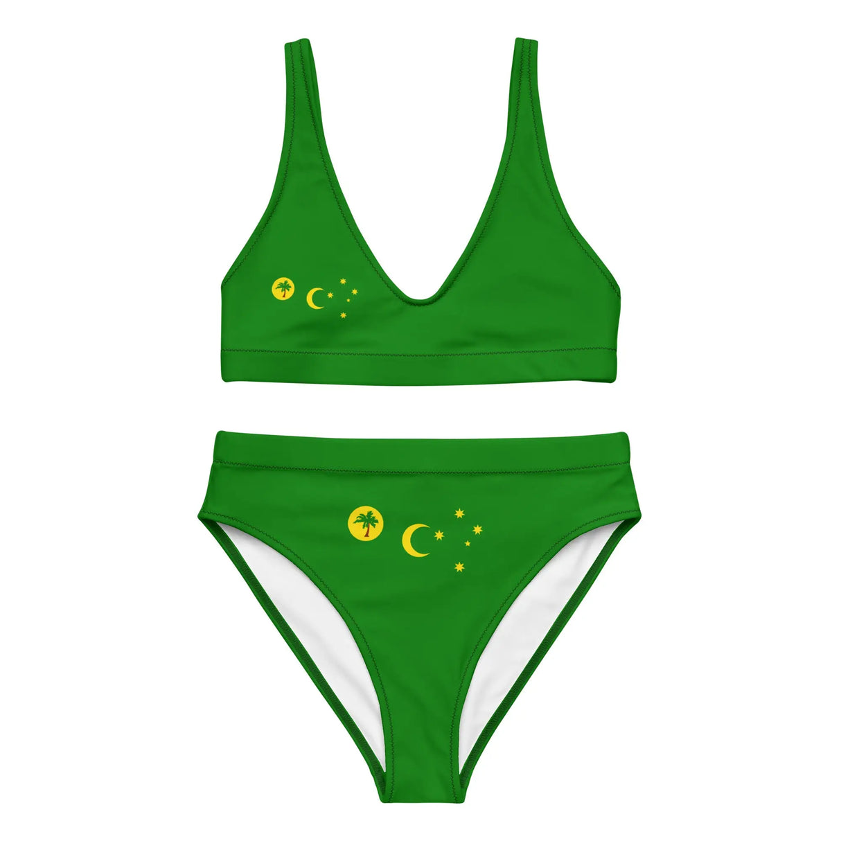 Maillot de bain femme drapeau îles cocos polyester recyclé