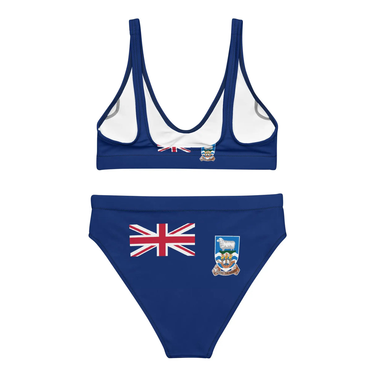 Maillot de bain femme drapeau îles malouines polyester recyclé