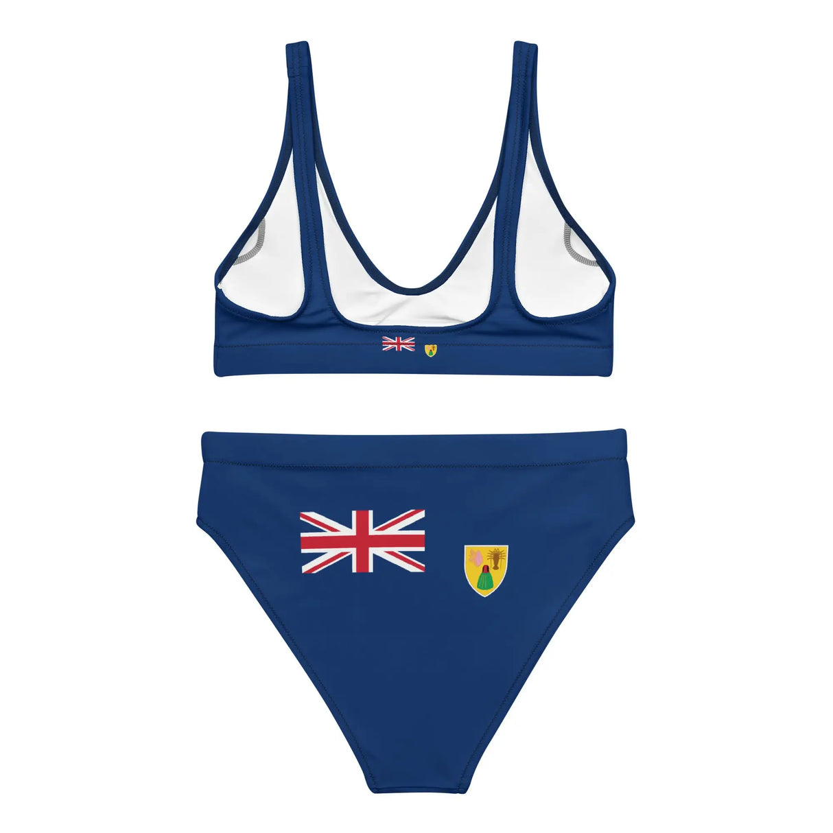 Maillot de bain femme drapeau îles turques polyester recyclé