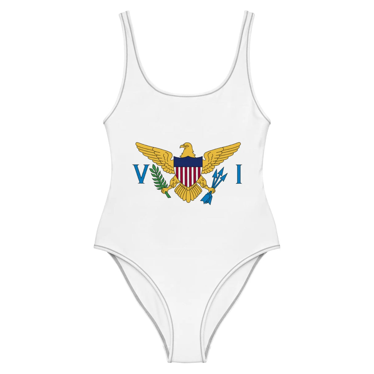 Maillot de bain femme drapeau îles vierges coupe brésilienne