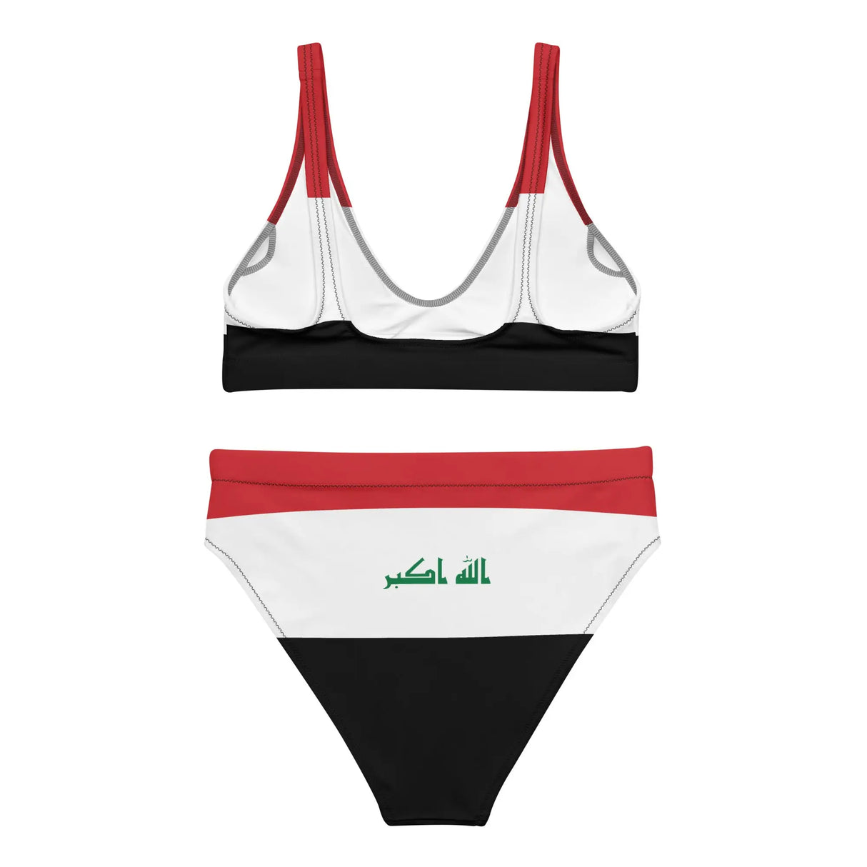 Maillot de bain femme drapeau irak polyester recyclé