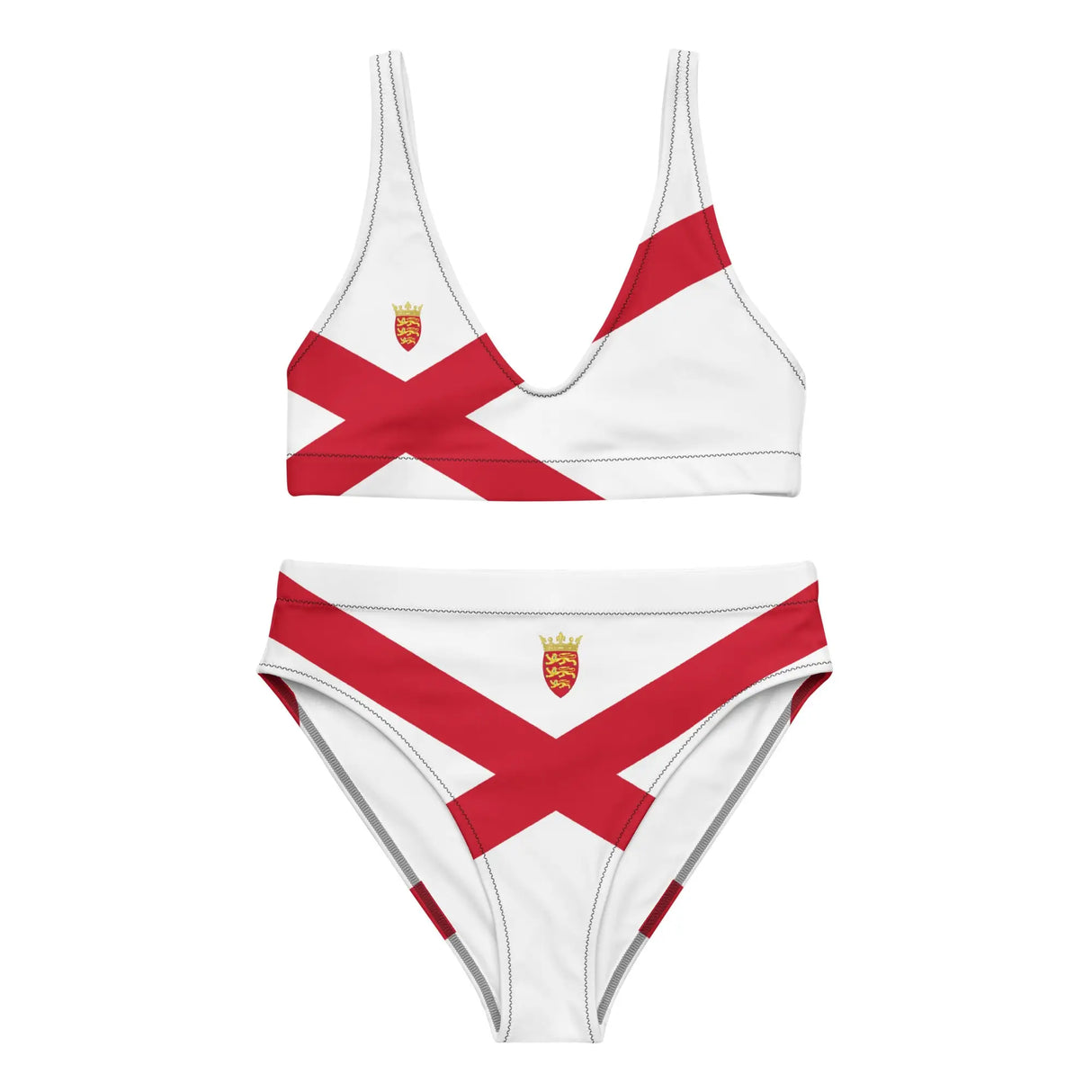 Maillot de bain femme drapeau jersey en polyester recyclé