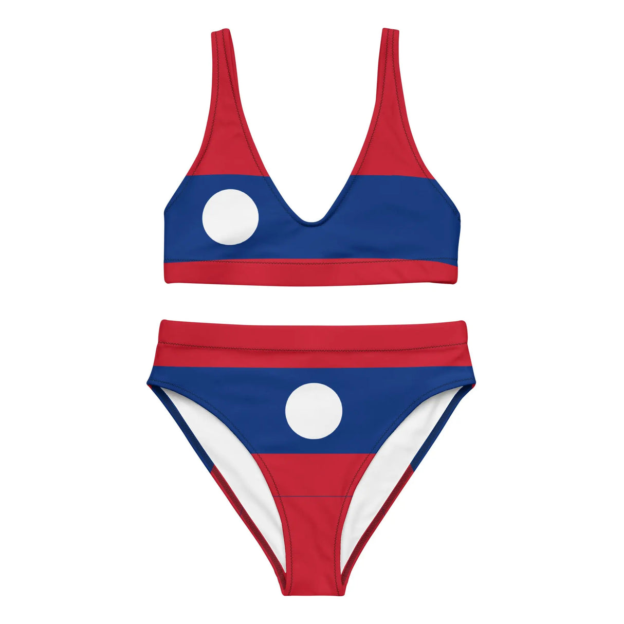Maillot de bain femme drapeau laos confort et protection uv