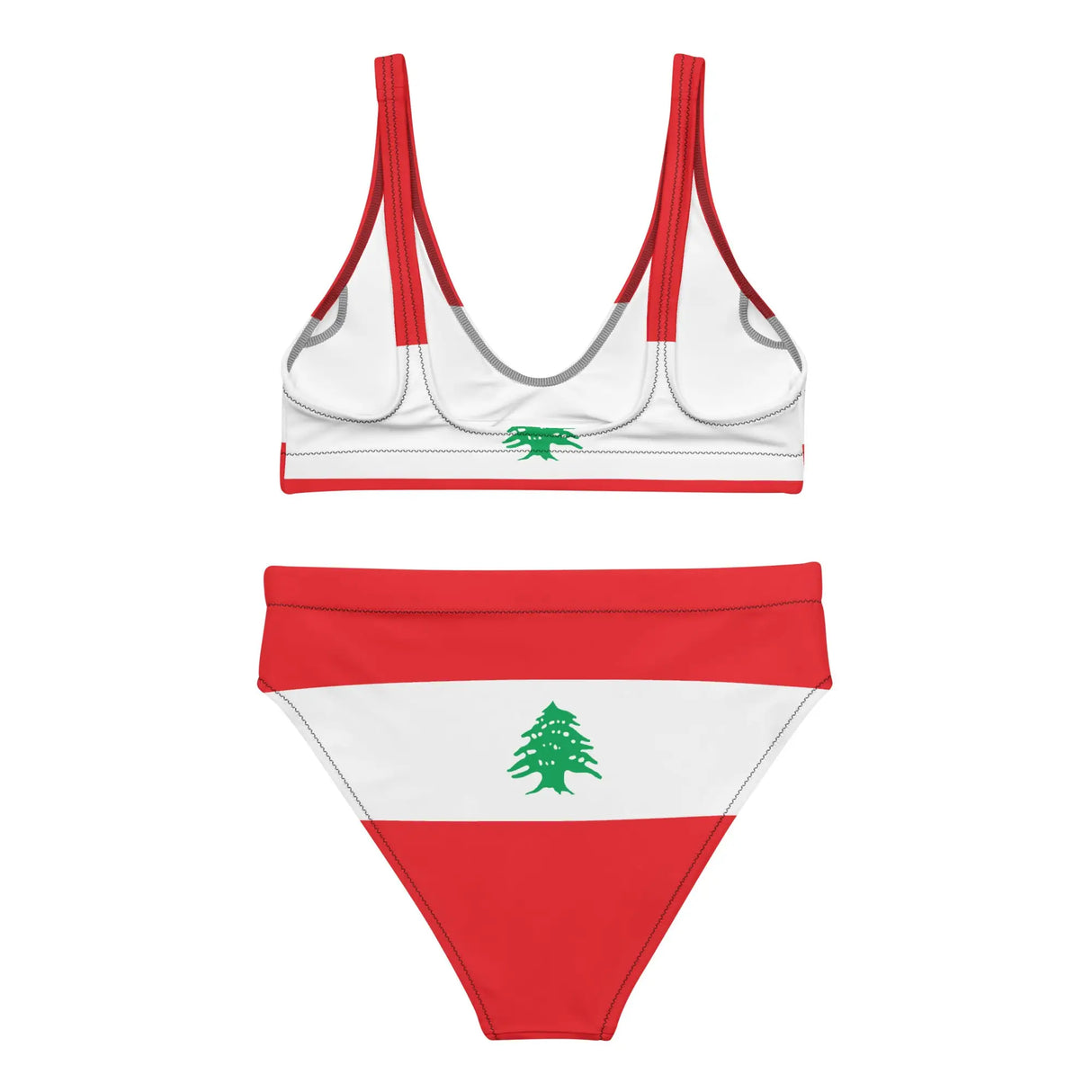 Maillot de bain femme drapeau liban polyester recyclé uv