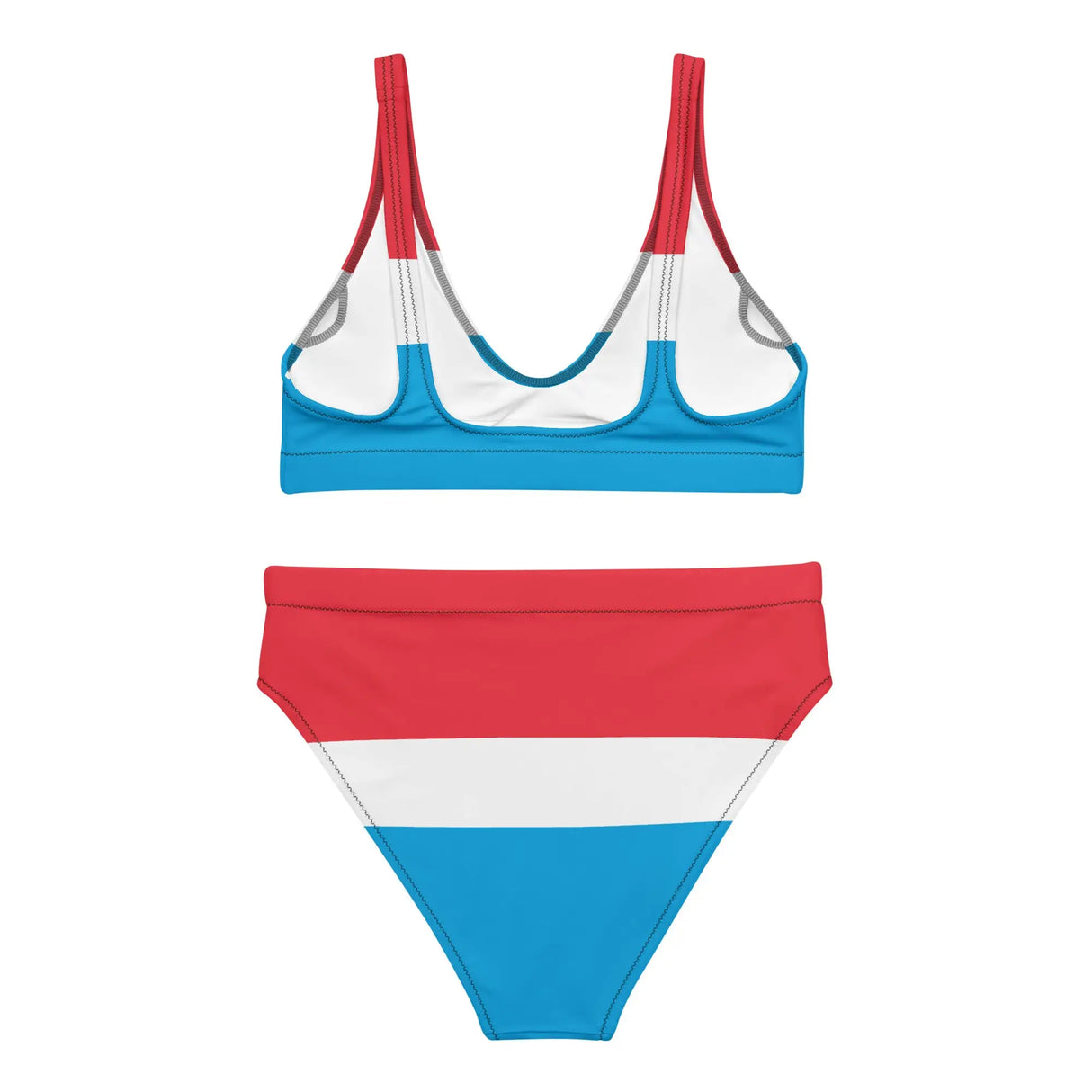 Maillot de bain femme drapeau luxembourg polyester recyclé