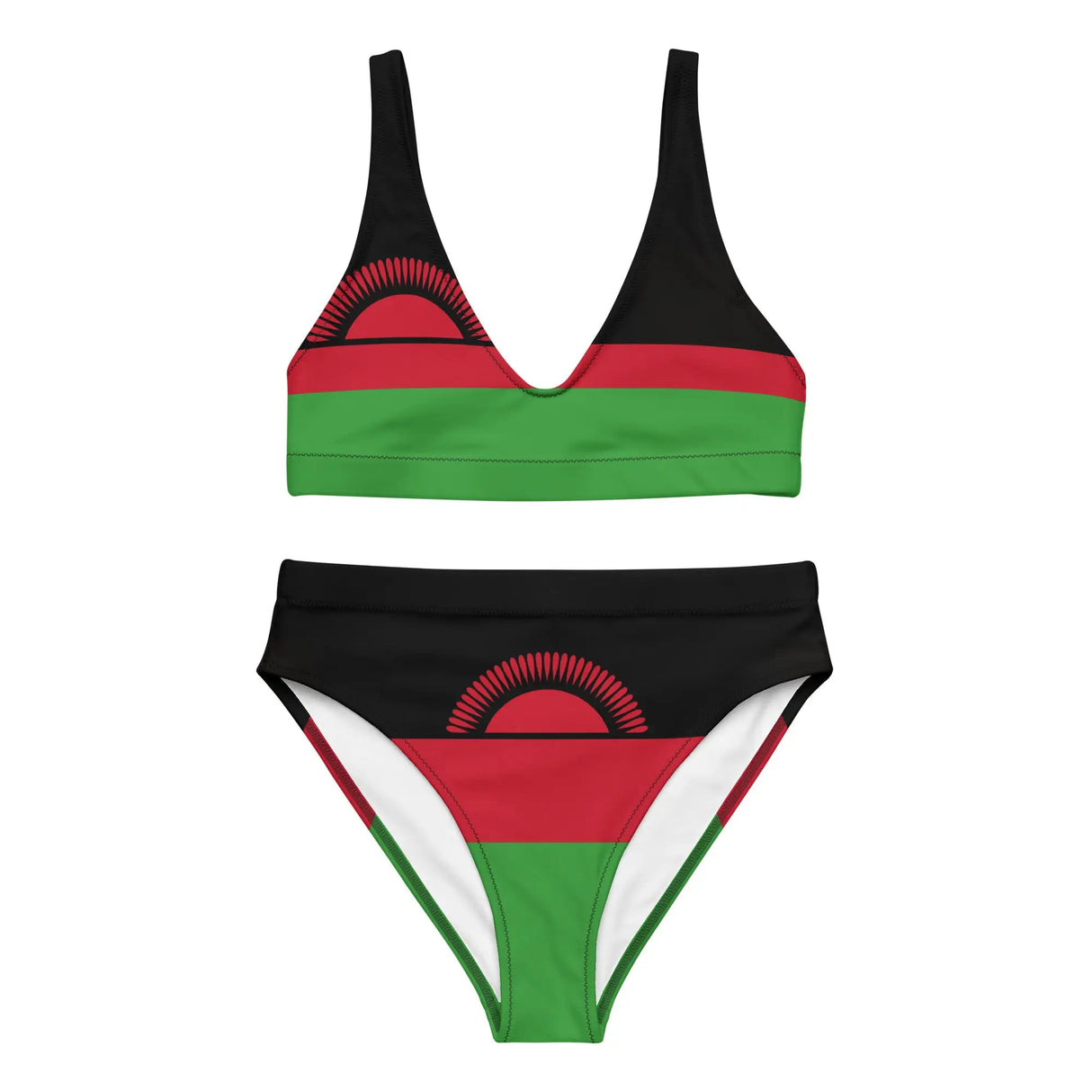 Maillot de bain femme drapeau malawi tissu aux états-unis