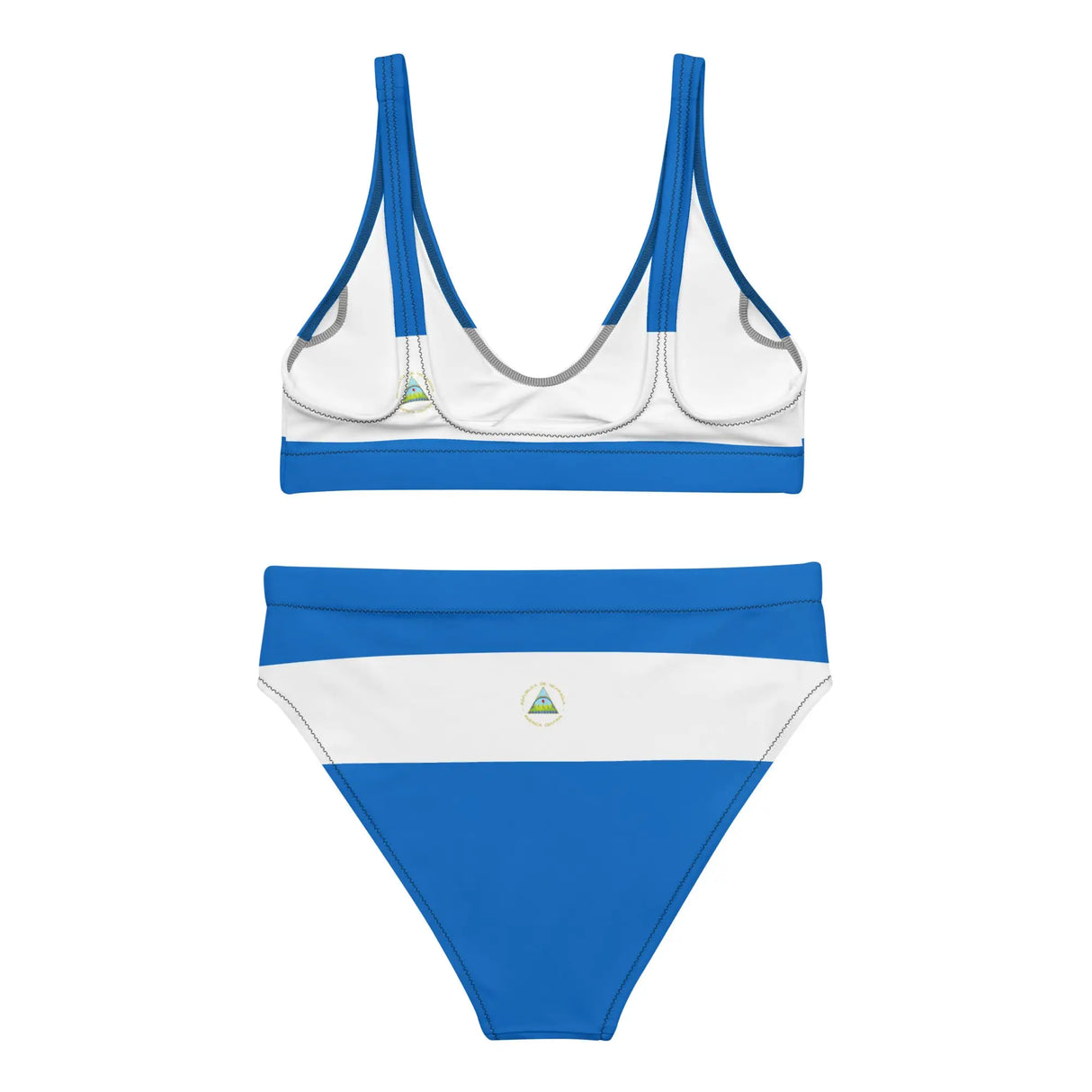 Maillot de bain femme drapeau nicaragua polyester recyclé