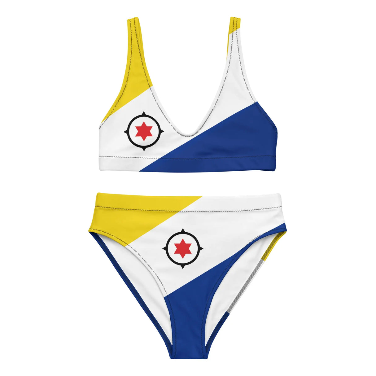 Maillot de bain femme drapeau pays-bas caribéens polyester