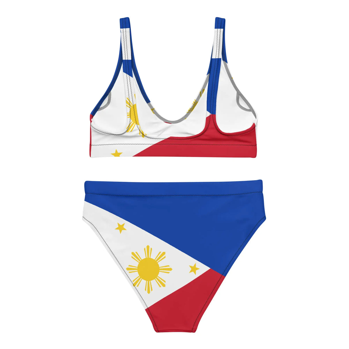 Maillot de bain femme drapeau philippines polyester recyclé