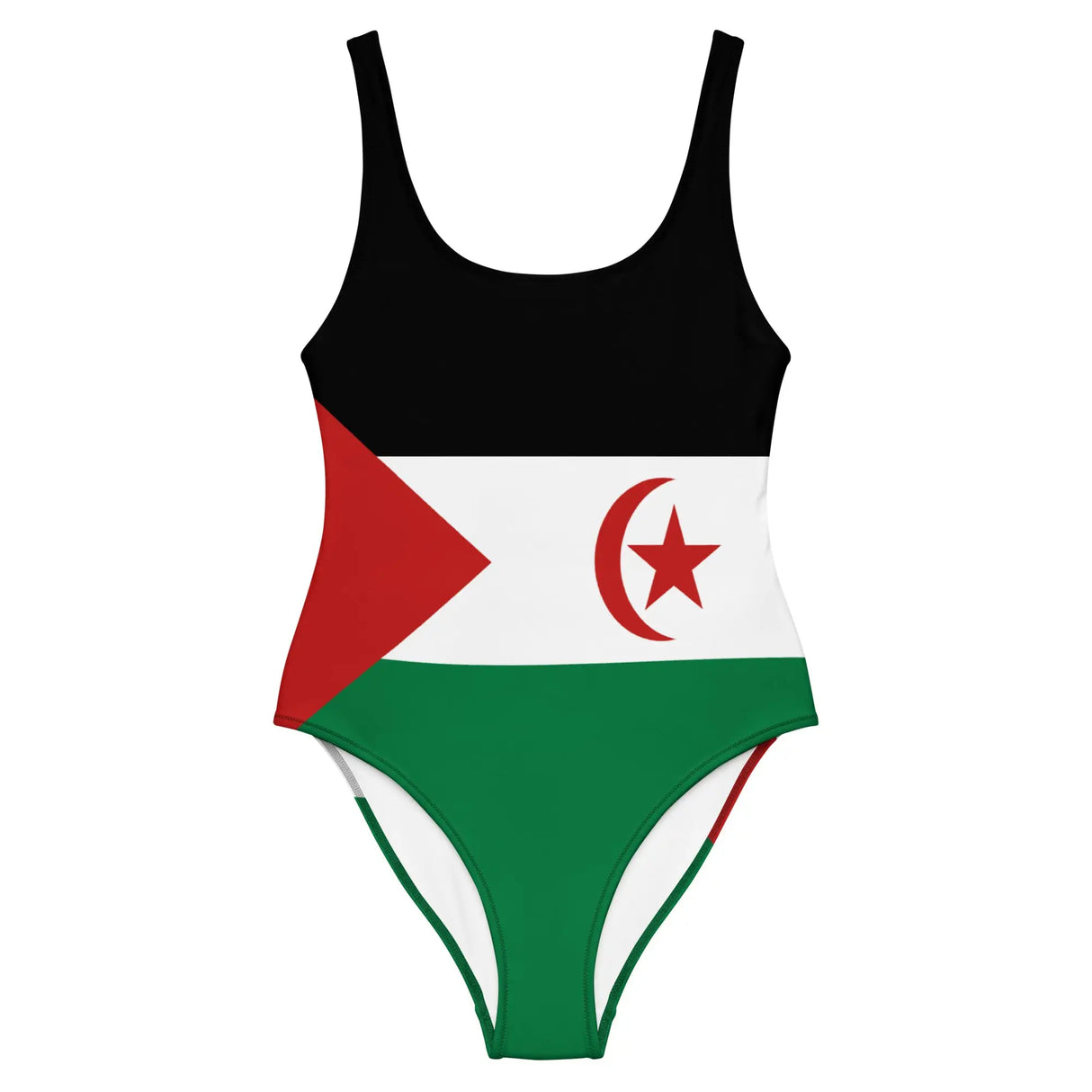 Maillot de bain femme drapeau sahara occidental coupe brésilienne