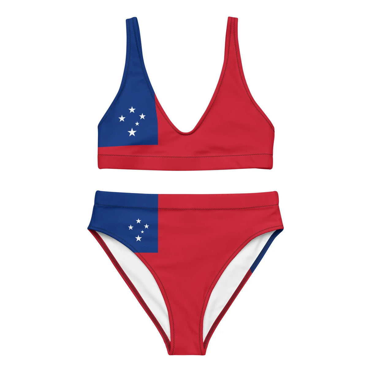 Maillot de bain femme drapeau samoa polyester recyclé