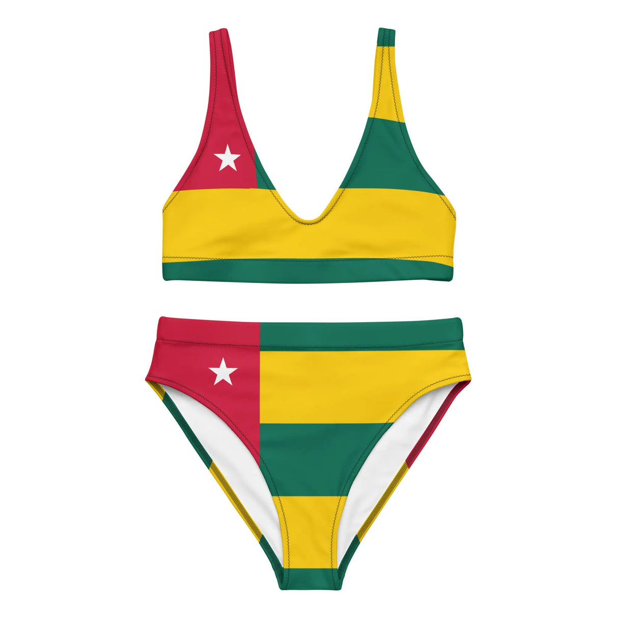 Maillot de bain femme drapeau togo tissu aux états-unis