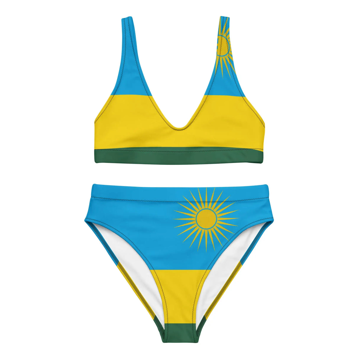 Maillot de bain femme rwanda polyester recyclé uv