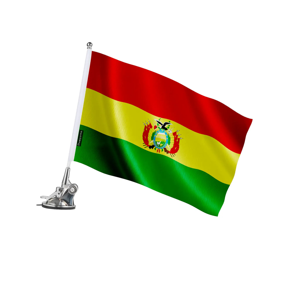 Mât à ventouse bolivie polyester et acier inoxydable