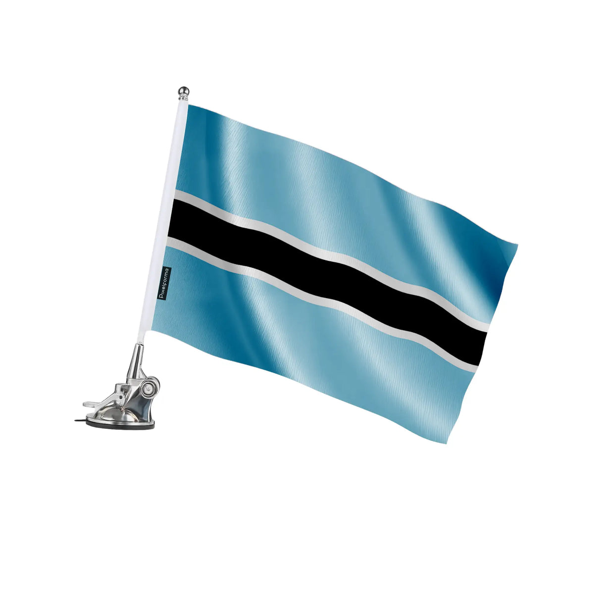 Mât à ventouse botswana polyester acier inoxydable