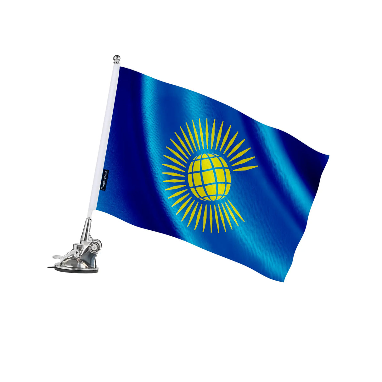 Mât à ventouse commonwealth polyester acier inoxydable