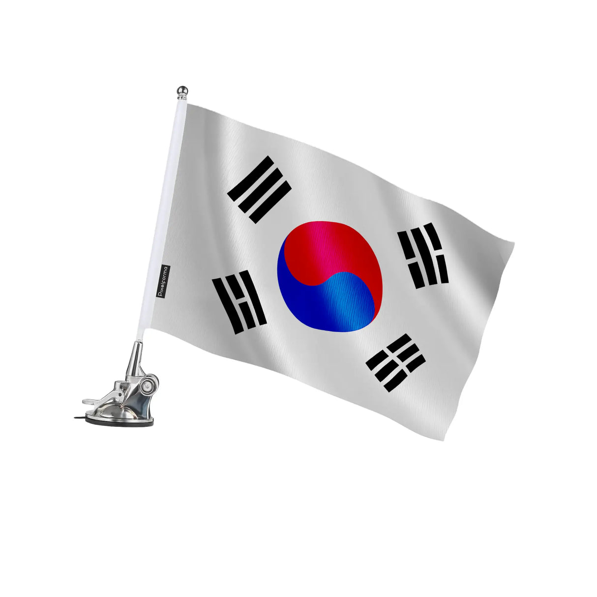 Mât à ventouse drapeau corée du sud polyester inoxydable