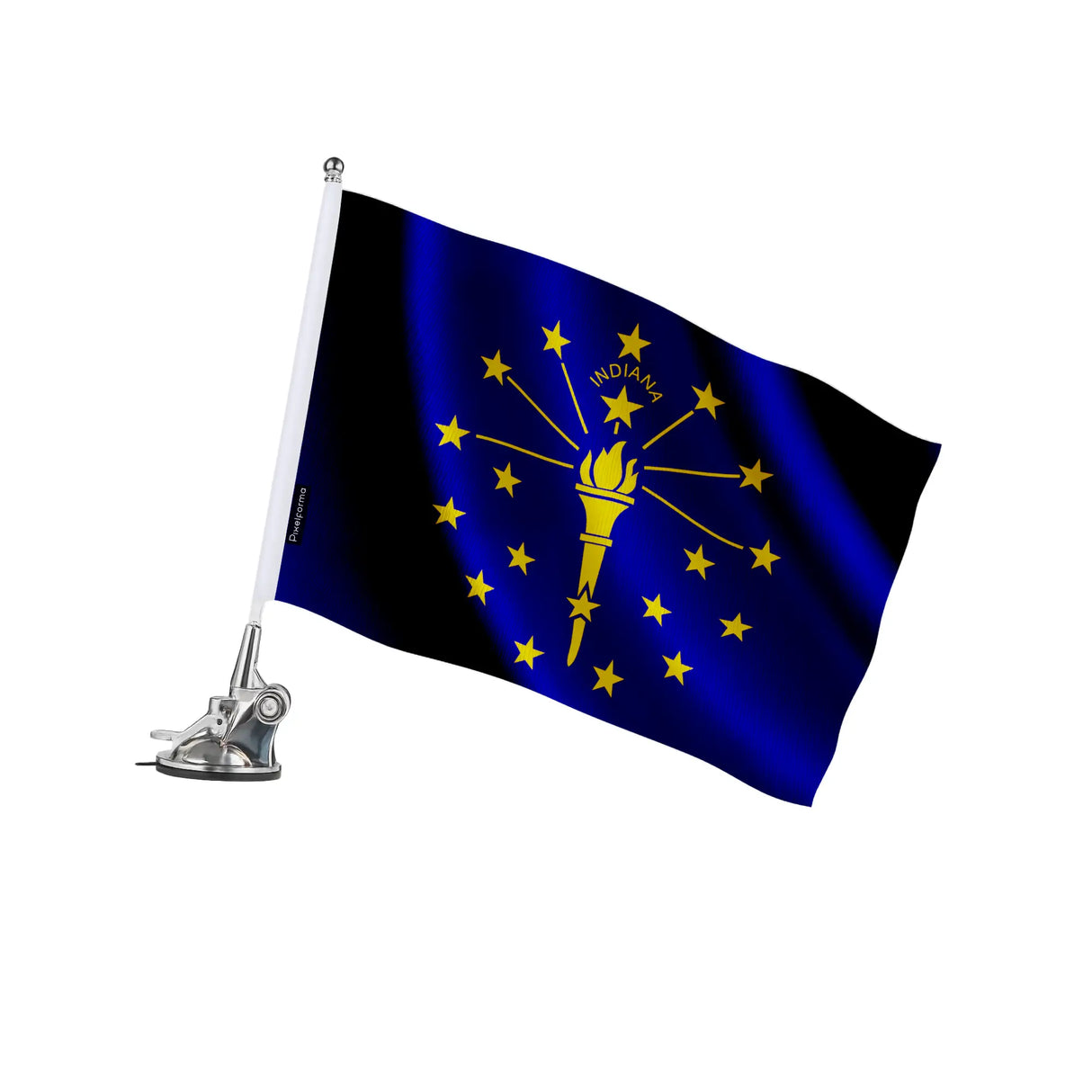 Mât à ventouse drapeau indiana polyester acier inoxydable