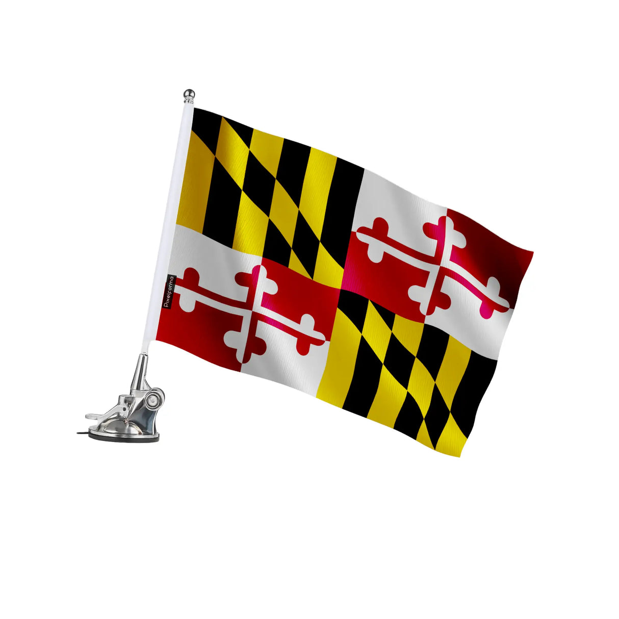 Mât à ventouse drapeau maryland polyester acier inoxydable